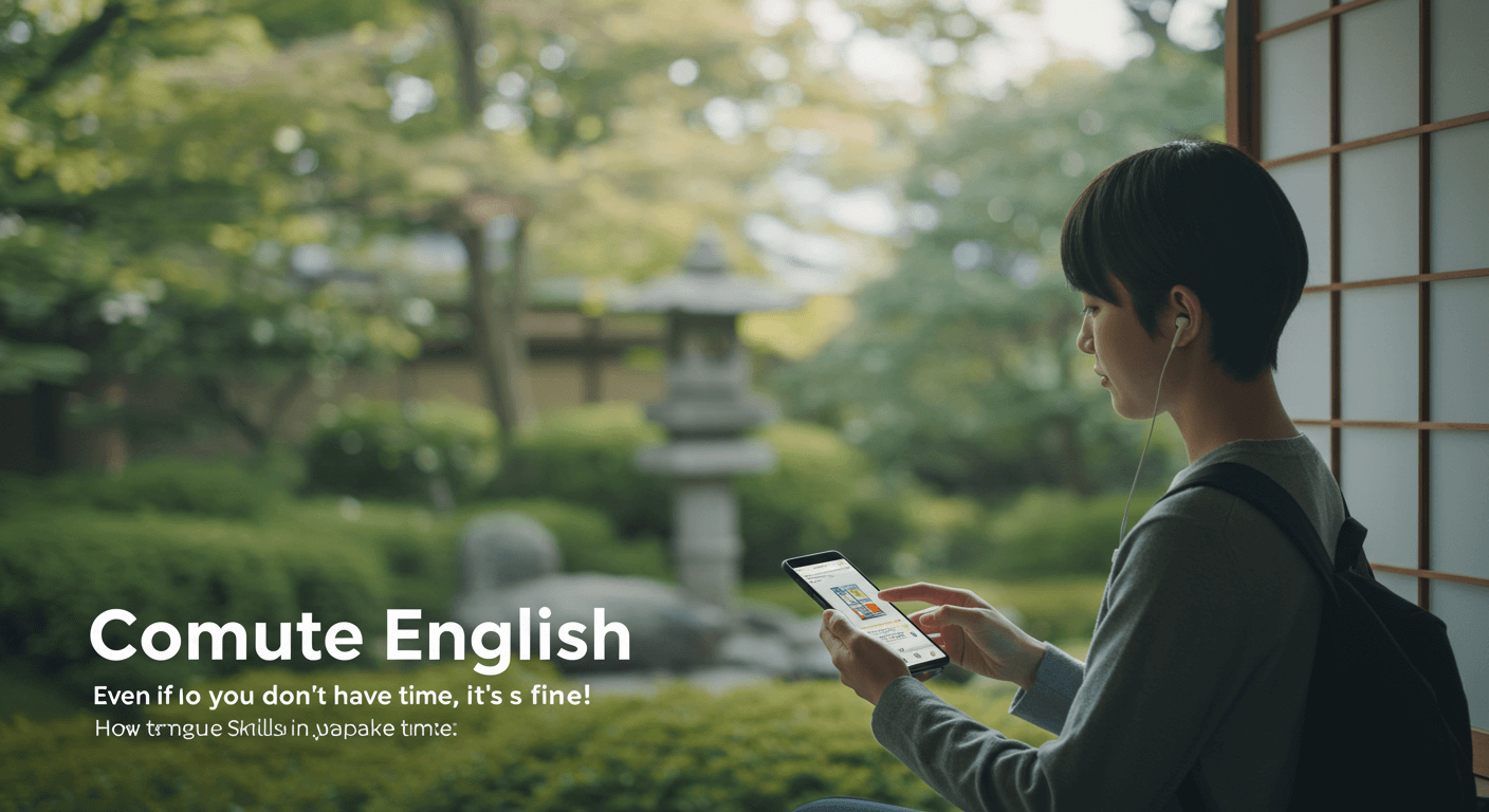 【通勤英語】時間ない君も大丈夫！スキマ時間で英語力爆上げ術